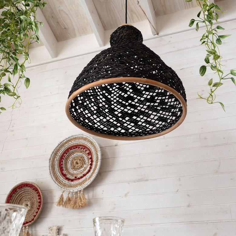 ランプシェード ペンダントライト おしゃれ ダイニング 和風 LED 対応  照明 アジアン 和室 和モダン リビング 寝室 ラタン 50cm 13720 | ブランド登録なし | 13