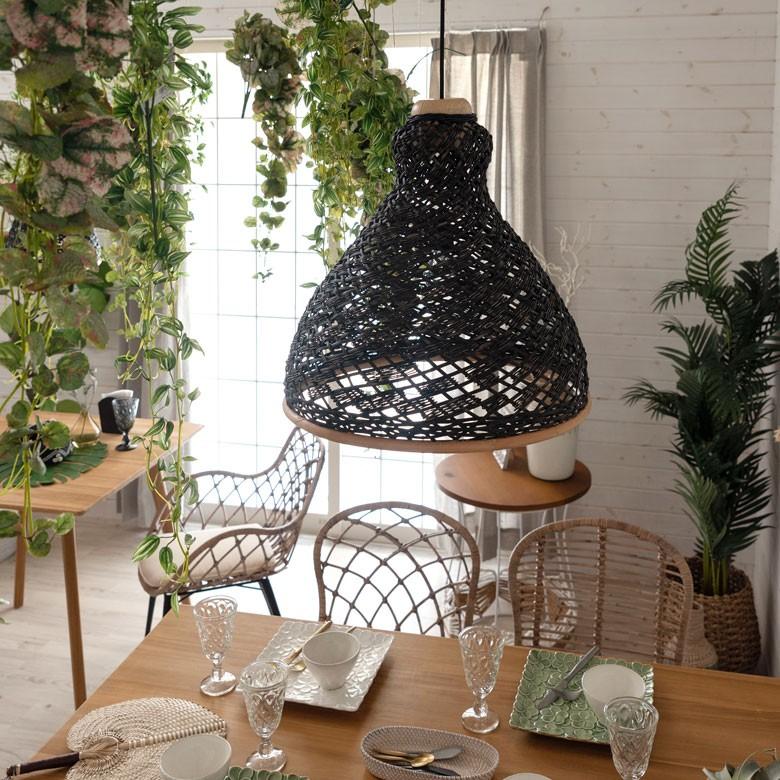 ランプシェード ペンダントライト おしゃれ ダイニング 和風 LED 対応  照明 アジアン 和室 和モダン リビング 寝室 ラタン 50cm 13720 | ブランド登録なし | 02
