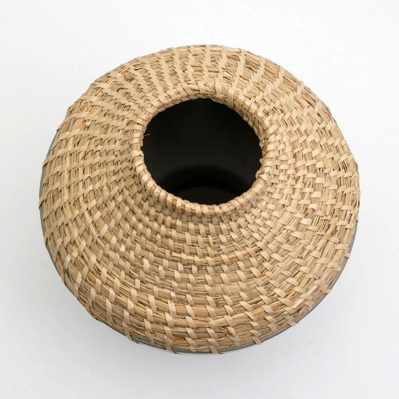 フラワーベース テラコッタ製 花瓶 陶器 生花 造花 ドライフラワー アートプランツ フェイクグリーン デコレーション 置物 アジアン雑貨 水入れ不可 13722 | ブランド登録なし | 14