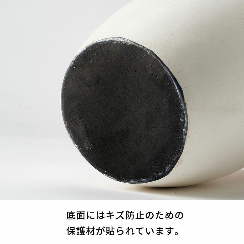 フラワーベース テラコッタ製 花瓶 大型 白 陶器 生花 造花 ドライフラワー アートプランツ フェイクグリーン 置物 アジアン雑貨 水入れ不可 1372 | ブランド登録なし | 16
