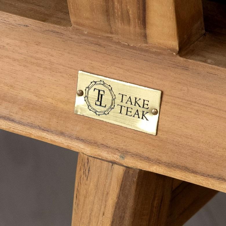 ソファ 3人掛け 肘掛けつき 天然木製 幅190cm「TAKE TEAK」 天然木 チーク材 ファブリック グレー 北欧 モダン シンプル 13730 | ブランド登録なし | 10