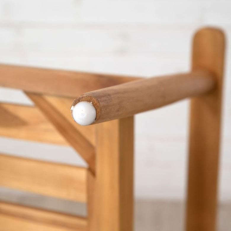 ソファ 3人掛け 肘掛けつき 天然木製 幅190cm「TAKE TEAK」 天然木 チーク材 ファブリック グレー 北欧 モダン シンプル 13730 | ブランド登録なし | 16