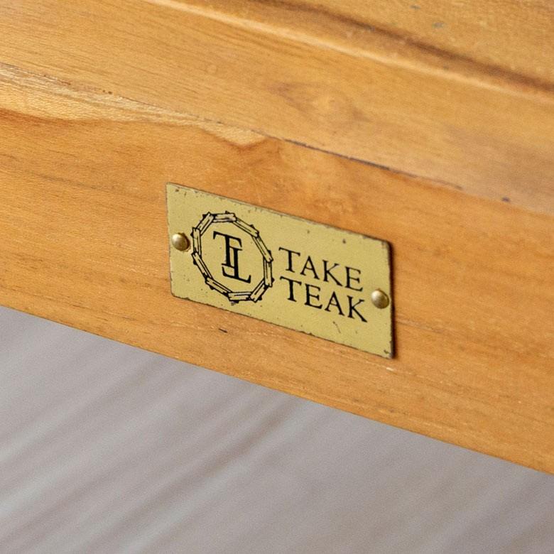 ソファ 1人掛け 肘掛けつき 天然木製 幅190cm「TAKE TEAK」 天然木 チーク材 ファブリック グレー 北欧 モダン シンプル 13731 | ブランド登録なし | 10