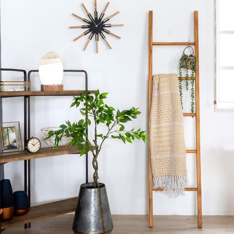北欧モダンインテリア アジアン家具雑貨 チークインテリア梯子（はしご