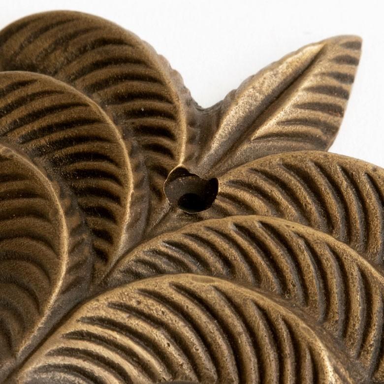 フック 壁掛け ウォール フック パームツリー型 Lサイズ アンティーク風 真鍮製 木ネジ付 壁フック ブロンズ 洗面所 トイレ ドア 壁掛け収納 アジア工房 13745 | ブランド登録なし | 04