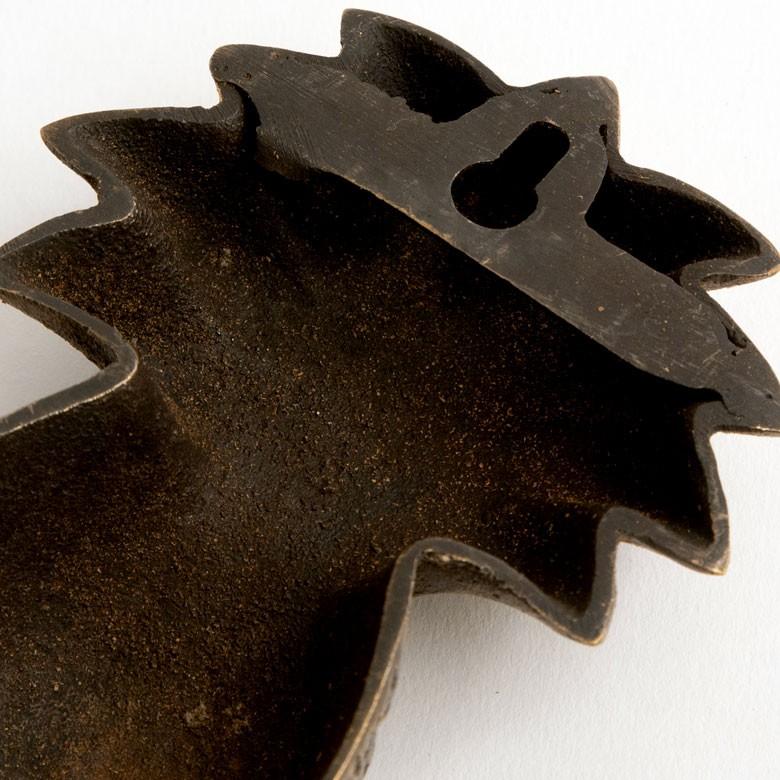 フック 壁掛け ウォール フック パイナップル型 Lサイズ アンティーク風 真鍮製 木ネジ付 壁フック ブロンズ 洗面所 トイレ ドア 壁掛け収納 アジア工房 13746 | ブランド登録なし | 04