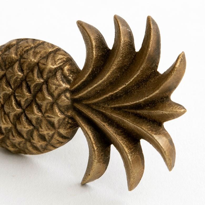 取っ手 ドアノブ 真鍮製 パイナップル型 Mサイズ 幅4.5cm 高さ6.5cm アンティーク風  つまみ DIY 付け替え 引き出し 家具 ハンドル 真鍮ノブ アジア工房 13757 | ブランド登録なし | 03