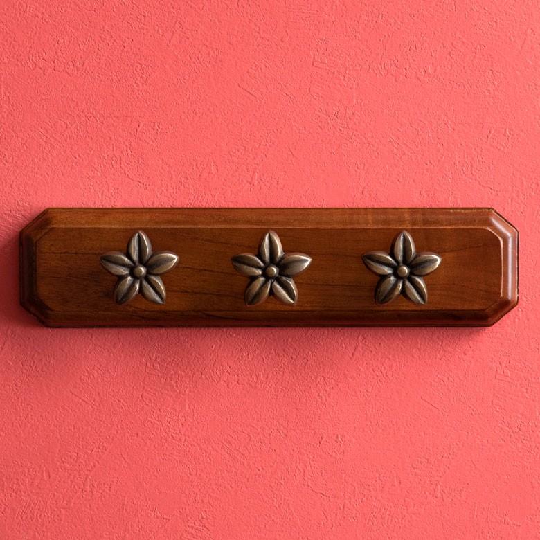 取っ手 ドアノブ 真鍮製 プルメリア型 Mサイズ 幅5cm 高さ5cm アンティーク風  つまみ DIY 付け替え 引き出し 家具 ハンドル 真鍮ノブ アジア工房 13760 | ブランド登録なし | 04