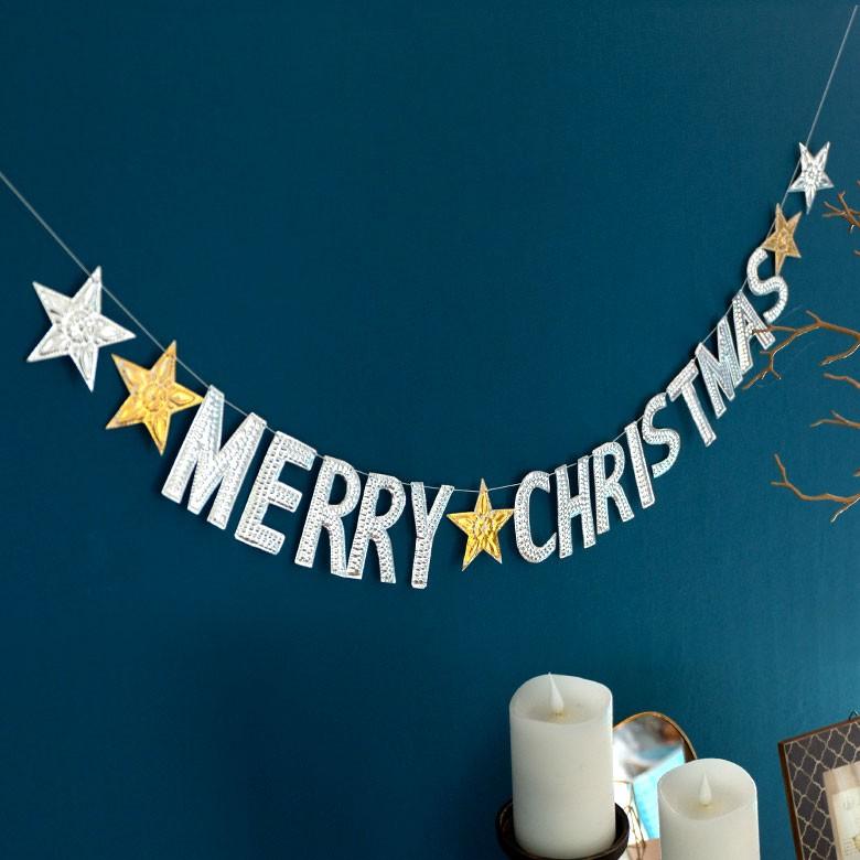 クリスマス ガーランド オーナメント 壁飾り Xmas アルミ製 オブジェ クリスマス雑貨 パーティー おしゃれ 13797 | ブランド登録なし | 06