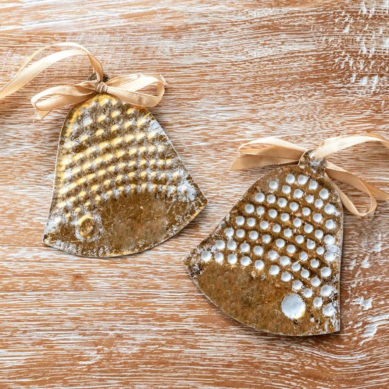 クリスマス オーナメント 壁飾り ベル 鈴 Xmas アルミ製 オブジェ クリスマス雑貨 シルバー ゴールド パーティー おしゃれ 13818 | ブランド登録なし | 10