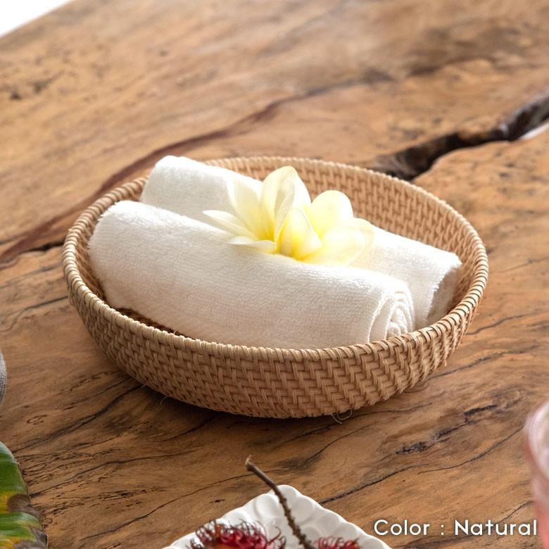 バスケット ラタン製 ボウル Mサイズ かご カゴ 収納 トレー トレイ フルーツバスケット キッチン雑貨 キッチン小物 お菓子入れ おしゃれ 13825 | ELEMENTS（インテリア） | 03