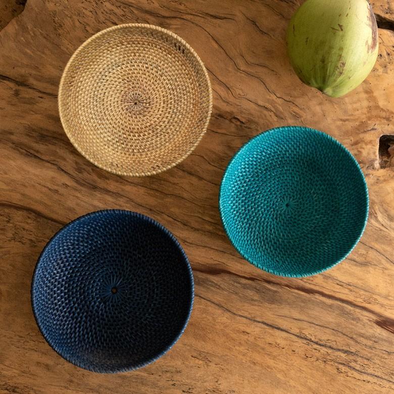 バスケット ラタン製 ボウル Mサイズ かご カゴ 収納 トレー トレイ フルーツバスケット キッチン雑貨 キッチン小物 お菓子入れ おしゃれ 13825 | ELEMENTS（インテリア） | 06