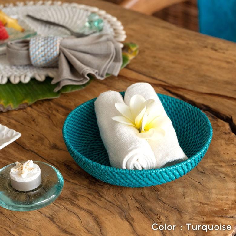 バスケット ラタン製 ボウル Mサイズ かご カゴ 収納 トレー トレイ フルーツバスケット キッチン雑貨 キッチン小物 お菓子入れ おしゃれ 13825 | ELEMENTS（インテリア） | 08