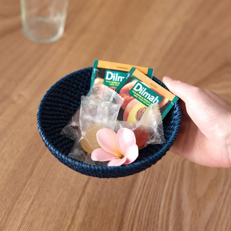 バスケット ラタン製 ボウル Sサイズ かご カゴ 収納 トレー トレイ フルーツバスケット キッチン雑貨 キッチン小物 お菓子入れ おしゃれ 13826 | ELEMENTS（インテリア） | 02