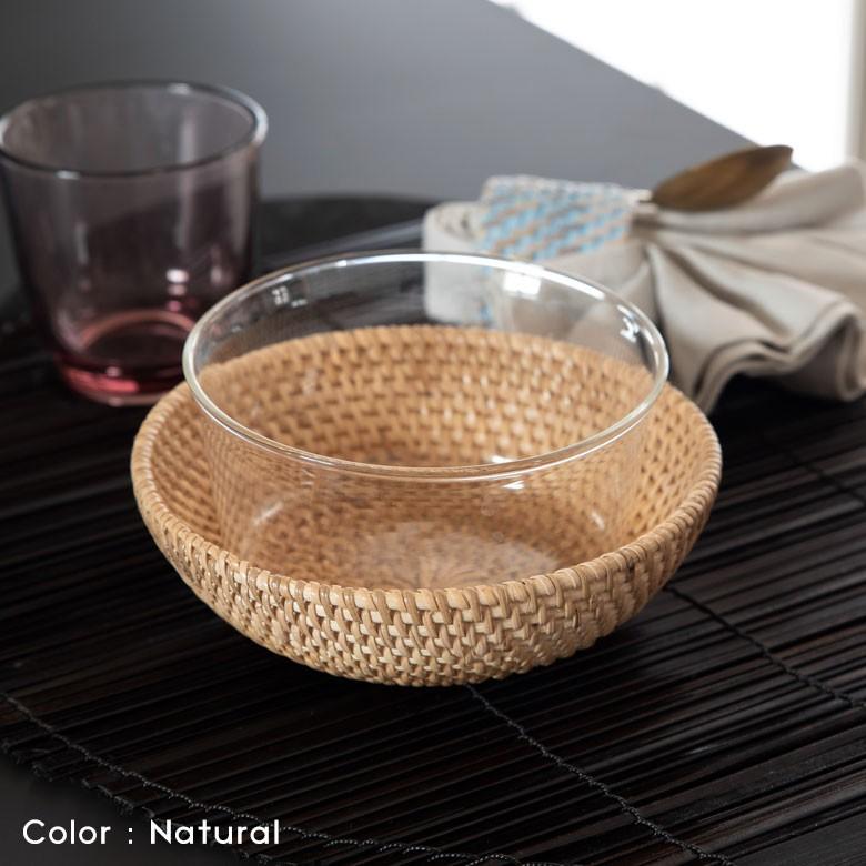バスケット ラタン製 ボウル Sサイズ かご カゴ 収納 トレー トレイ フルーツバスケット キッチン雑貨 キッチン小物 お菓子入れ おしゃれ 13826 | ELEMENTS（インテリア） | 03
