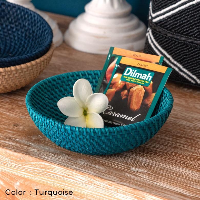 バスケット ラタン製 ボウル Sサイズ かご カゴ 収納 トレー トレイ フルーツバスケット キッチン雑貨 キッチン小物 お菓子入れ おしゃれ 13826 | ELEMENTS（インテリア） | 04