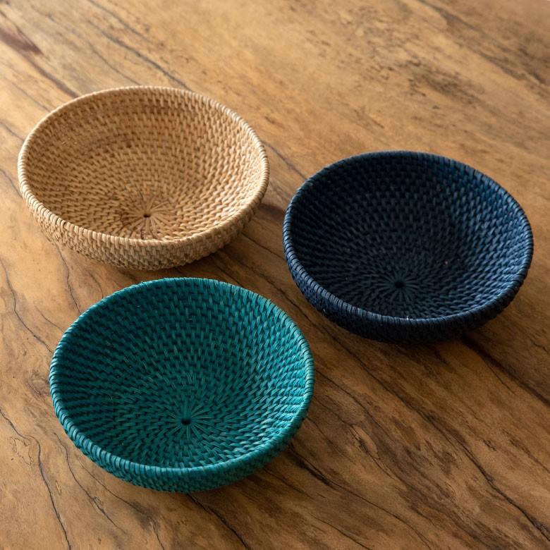 バスケット ラタン製 ボウル Sサイズ かご カゴ 収納 トレー トレイ フルーツバスケット キッチン雑貨 キッチン小物 お菓子入れ おしゃれ 13826 | ELEMENTS（インテリア） | 06