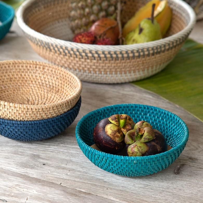 バスケット ラタン製 ボウル Sサイズ かご カゴ 収納 トレー トレイ フルーツバスケット キッチン雑貨 キッチン小物 お菓子入れ おしゃれ 13826 | ELEMENTS（インテリア） | 08