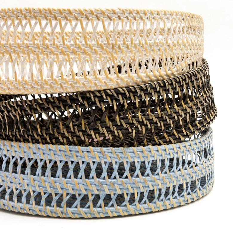 トレイ ラタン製 円形 かごバスケット デコレーショントレイ フルーツバスケット 小物収納 かご 小物入れ 籐 アジアン雑貨 13827 | ELEMENTS（インテリア） | 04