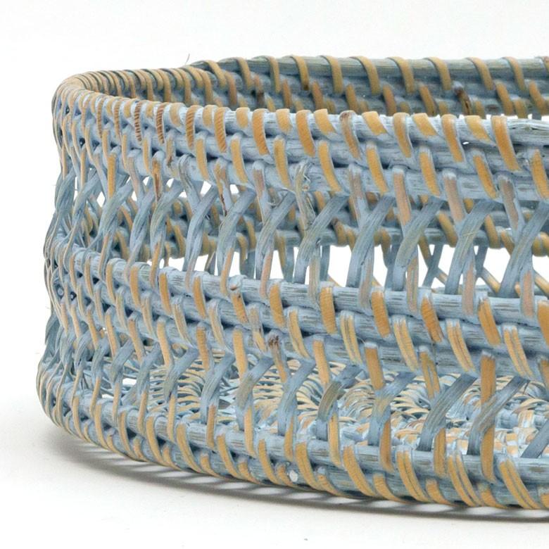 トレイ ラタン製 円形 かごバスケット デコレーショントレイ フルーツバスケット 小物収納 かご 小物入れ 籐 アジアン雑貨 13827 | ELEMENTS（インテリア） | 17