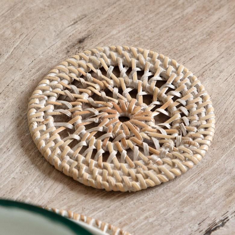 コースター おしゃれ 丸型 ラウンド ナチュラル モダン アジアン 1枚 キッチン用品 テーブルウェア シンプル 13829 | ブランド登録なし | 15
