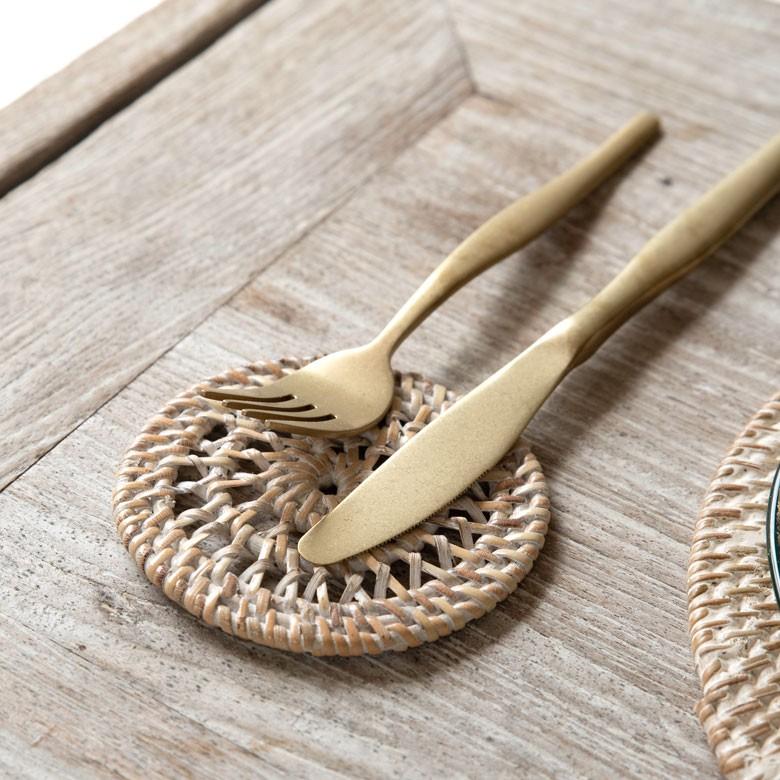 コースター おしゃれ 丸型 ラウンド ナチュラル モダン アジアン 1枚 キッチン用品 テーブルウェア シンプル 13829 | ブランド登録なし | 08