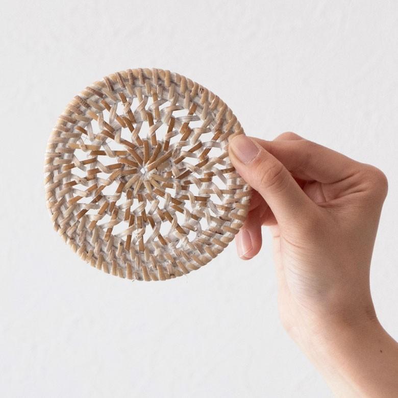 コースター おしゃれ 丸型 ラウンド ナチュラル モダン アジアン 1枚 キッチン用品 テーブルウェア シンプル 13829 | ブランド登録なし | 11