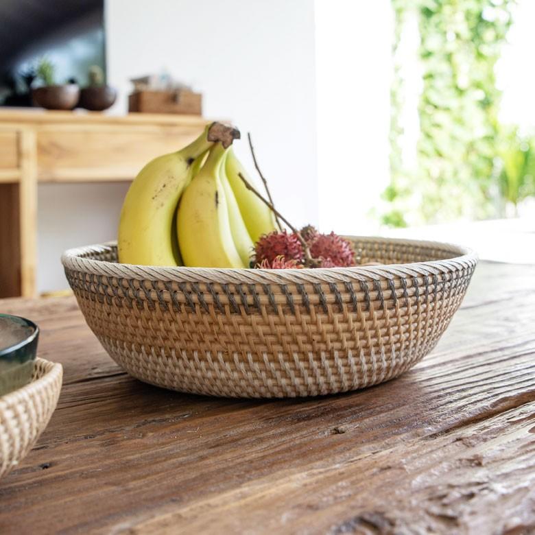 バスケット かご ラタン ウォールデコレーション Sサイズ ボウル 小物入れ 収納 バリ雑貨 アジアン ラウンド 丸型 ナチュラル おしゃれ 13830 | ブランド登録なし | 16