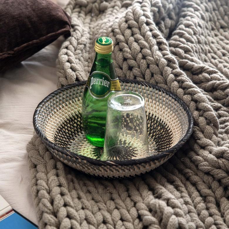 バスケット かご ラタン ウォールデコレーション Sサイズ ボウル 小物入れ 収納 バリ雑貨 アジアン ラウンド 丸型 ナチュラル おしゃれ 13830 | ブランド登録なし | 04