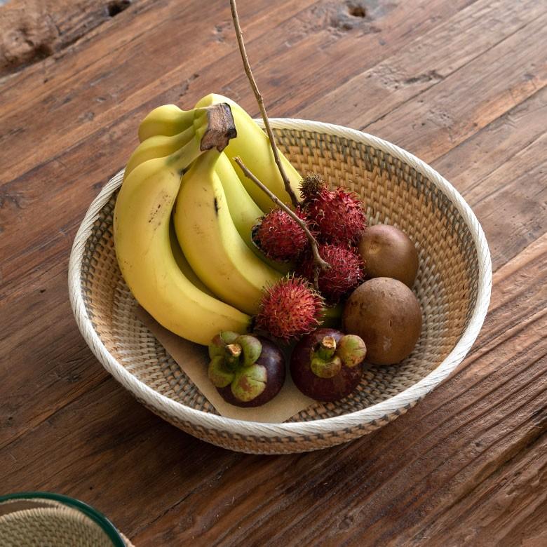 バスケット かご ラタン ウォールデコレーション Sサイズ ボウル 小物入れ 収納 バリ雑貨 アジアン ラウンド 丸型 ナチュラル おしゃれ 13830 | ブランド登録なし | 07