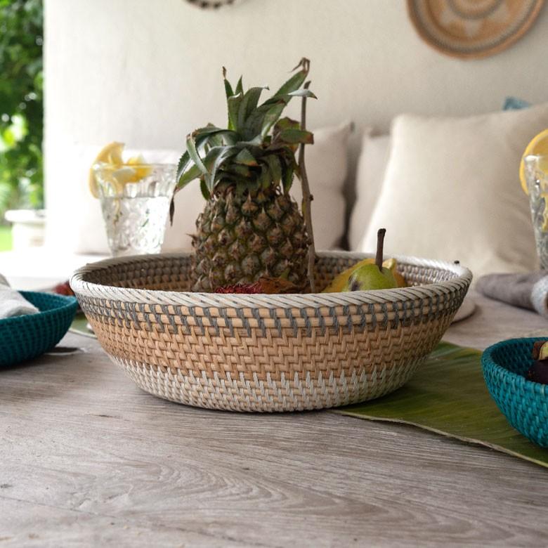 バスケット かご ラタン ウォールデコレーション Mサイズ ボウル 小物入れ 収納 バリ雑貨 アジアン ラウンド 丸型 ナチュラル おしゃれ 13831 | ブランド登録なし | 14