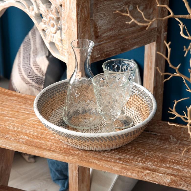 バスケット かご ラタン ウォールデコレーション Mサイズ ボウル 小物入れ 収納 バリ雑貨 アジアン ラウンド 丸型 ナチュラル おしゃれ 13831 | ブランド登録なし | 04