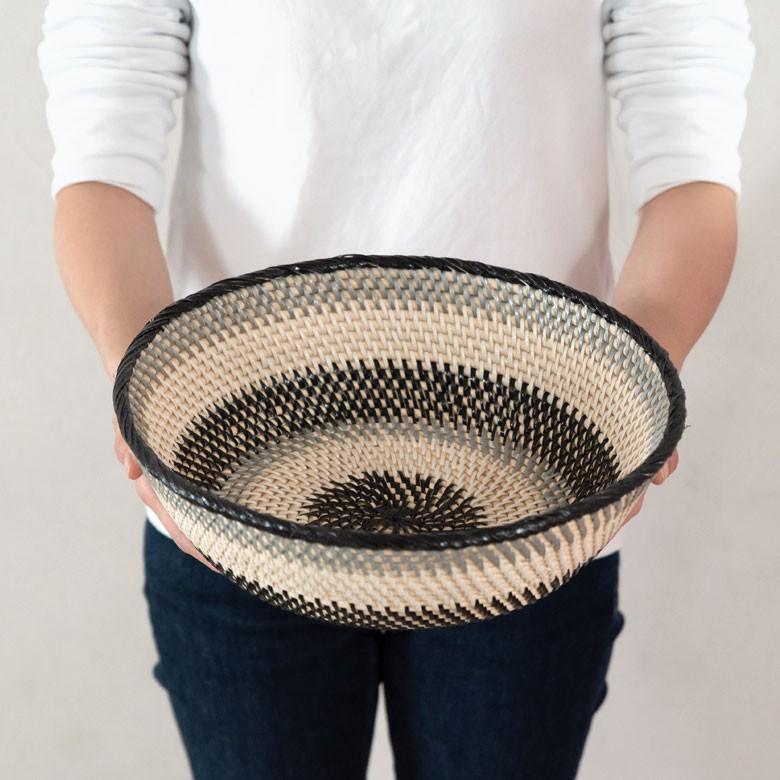 バスケット かご ラタン ウォールデコレーション Mサイズ ボウル 小物入れ 収納 バリ雑貨 アジアン ラウンド 丸型 ナチュラル おしゃれ 13831 | ブランド登録なし | 05