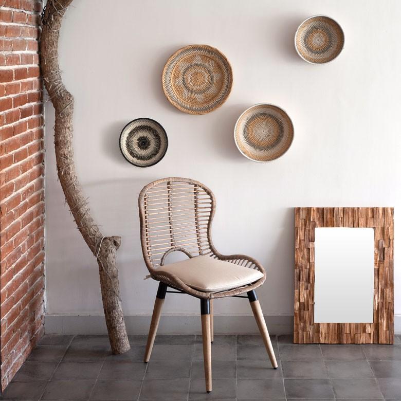 バスケット かご ラタン ウォールデコレーション Mサイズ ボウル 小物入れ 収納 バリ雑貨 アジアン ラウンド 丸型 ナチュラル おしゃれ 13831 | ブランド登録なし | 09