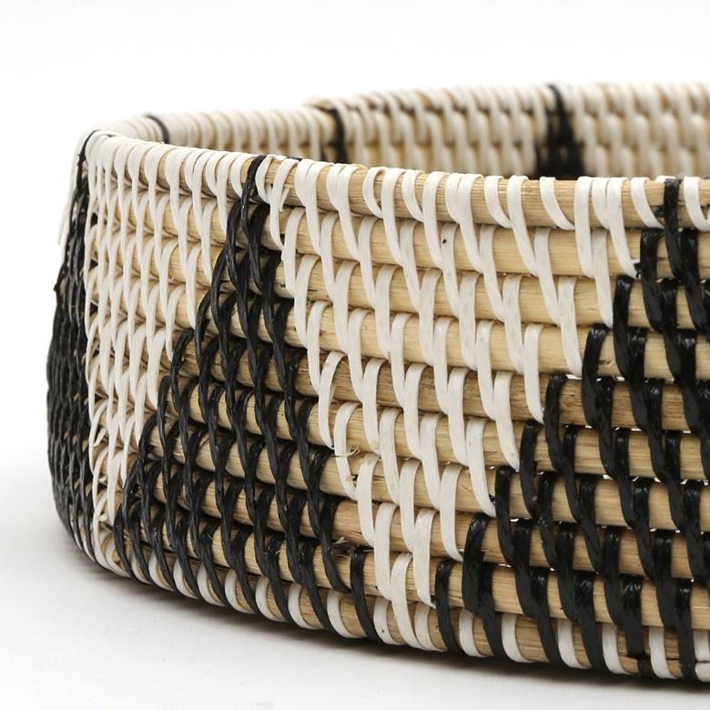 トレー ラウンドトレイ デコレーショントレイ ラタン製 籐 果物かご 丸型 小物入れ 収納 バリ雑貨 おしゃれ アジアン 13832 | ブランド登録なし | 07