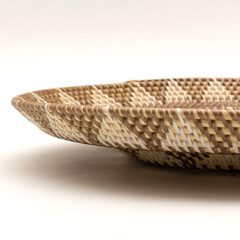 ウォールデコレーション トレイ トレー Lサイズ ラタン バスケット バリ雑貨 アジアン ウォールプレート 円形 おしゃれ 紐付き 13835 | ブランド登録なし | 12