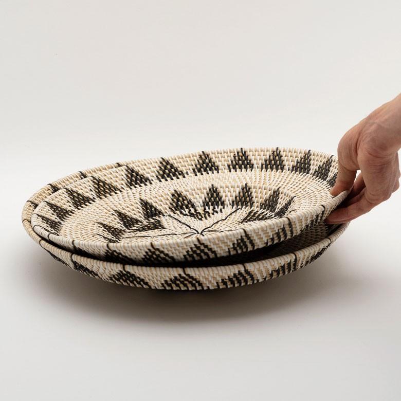 ウォールデコレーション トレイ トレー Lサイズ ラタン バスケット バリ雑貨 アジアン ウォールプレート 円形 おしゃれ 紐付き 13835 | ブランド登録なし | 14