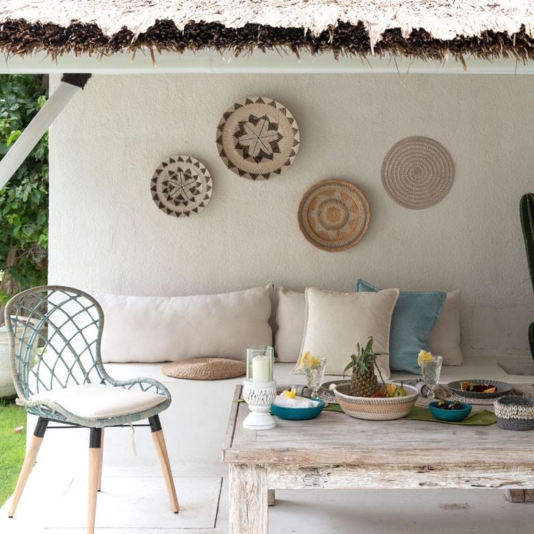 ウォールデコレーション トレイ トレー Lサイズ ラタン バスケット バリ雑貨 アジアン ウォールプレート 円形 おしゃれ 紐付き 13835 | ブランド登録なし | 17