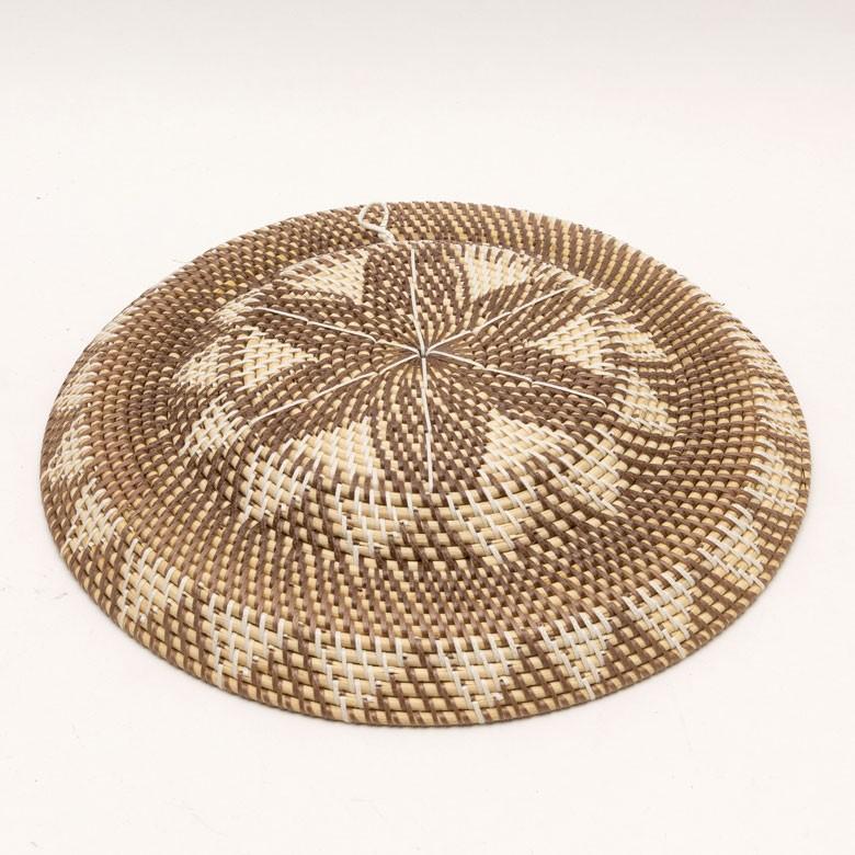 ウォールデコレーション トレイ トレー Lサイズ ラタン バスケット バリ雑貨 アジアン ウォールプレート 円形 おしゃれ 紐付き 13835 | ブランド登録なし | 18