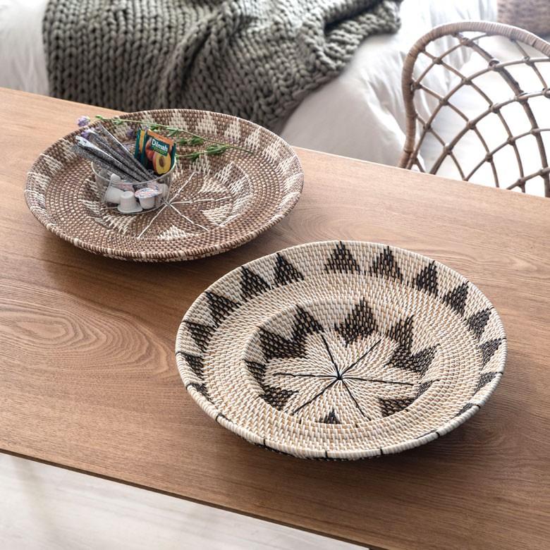 ウォールデコレーション トレイ トレー Lサイズ ラタン バスケット バリ雑貨 アジアン ウォールプレート 円形 おしゃれ 紐付き 13835 | ブランド登録なし | 20