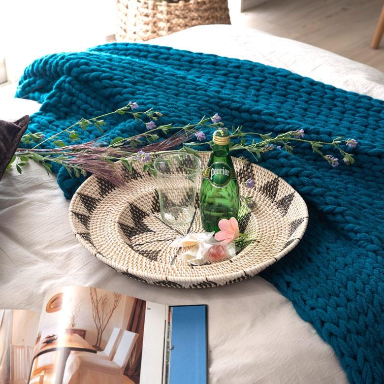 ウォールデコレーション トレイ トレー Lサイズ ラタン バスケット バリ雑貨 アジアン ウォールプレート 円形 おしゃれ 紐付き 13835 | ブランド登録なし | 09