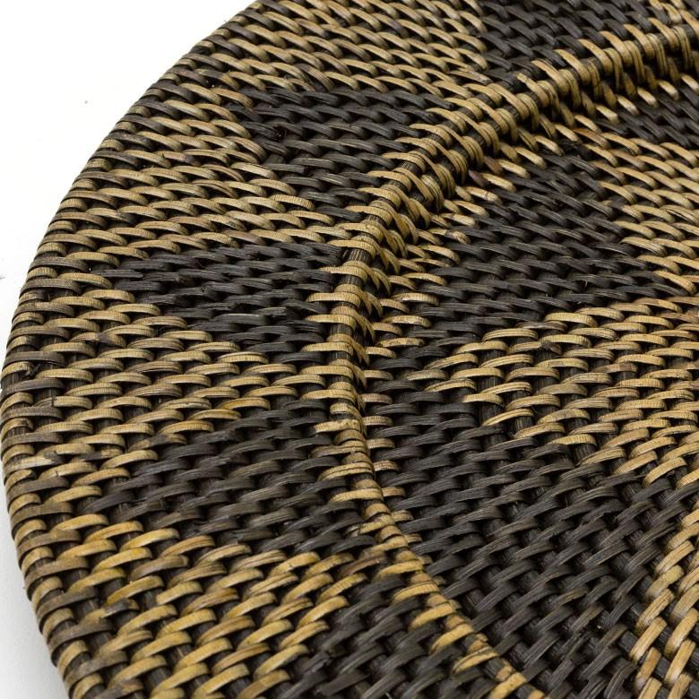 ウォールデコレーション ウォールプレート 壁飾り Lサイズ トレイ トレー ラタン バスケット バリ雑貨 アジアン 円形 おしゃれ 紐付き 13837 | ブランド登録なし | 06