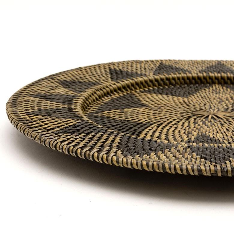 ウォールデコレーション ウォールプレート 壁飾り Lサイズ トレイ トレー ラタン バスケット バリ雑貨 アジアン 円形 おしゃれ 紐付き 13837 | ブランド登録なし | 08