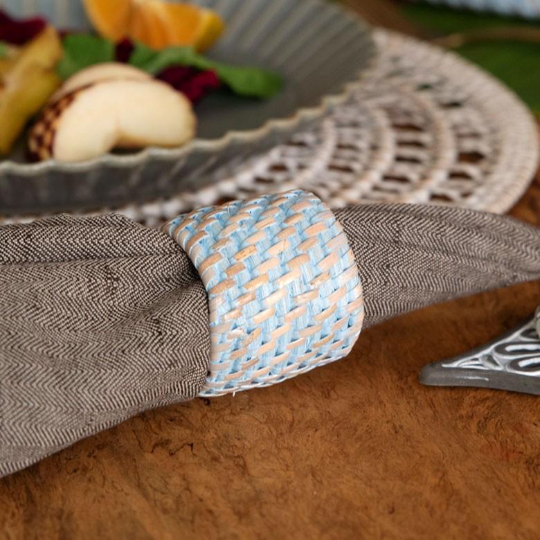 ナプキンホルダー ナプキンリング ラタン製 テーブルウエア キッチン 雑貨 小物 おしゃれ テーブルコーディネート おしゃれ ホルダー レストラン カフェ 13838 | ブランド登録なし