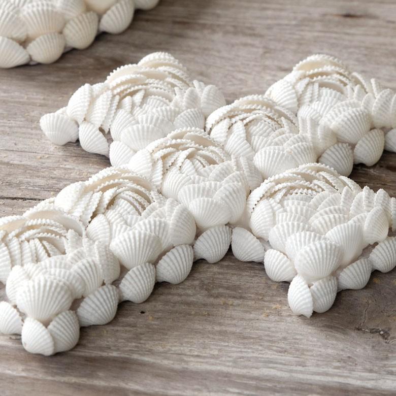 インテリア雑貨 アジアン雑貨 バリ おしゃれ シェル 貝殻 BOHOスタイル ディスプレイ クロス 天然 オーナメントフック付き ホワイト 飾り 壁飾り 13840 | ブランド登録なし | 02