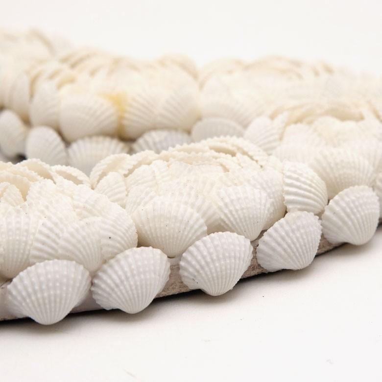 インテリア雑貨 リース ハート アジアン雑貨 バリ シェル BOHOスタイル ディスプレイ 天然 オーナメント 吊り紐付き ホワイト ゴールド ブラック 飾り 1384 | ブランド登録なし | 17