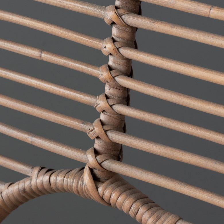 チェア イス ラタン 籐 シンプル アイアン 一人掛け 肘なし 背もたれ付き 格子状 ブラック ベージュ アジアン家具 モダン 13860-mt | ELEMENTS（インテリア） | 16