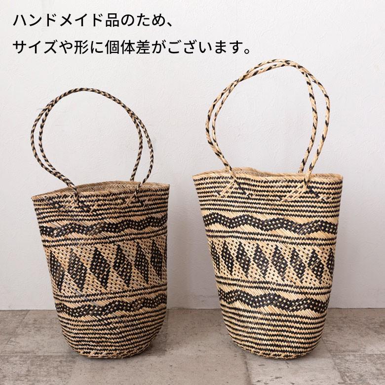 かごバッグ トート カリマンタンバッグ 筒形 ラタン製 アジアン ビーチ リゾート 夏 ショルダー おしゃれ 13863 | ブランド登録なし | 17