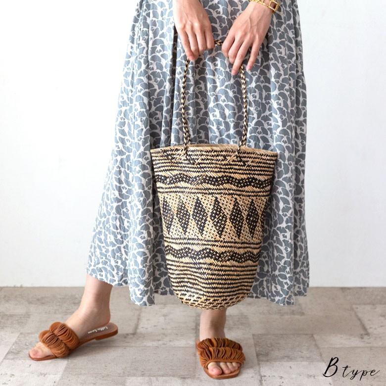 かごバッグ トート カリマンタンバッグ 筒形 ラタン製 アジアン ビーチ リゾート 夏 ショルダー おしゃれ 13863 | ブランド登録なし | 10