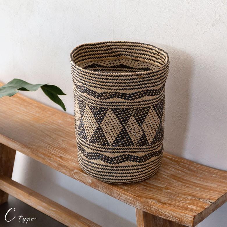 プランターカバー 鉢カバー プランツバスケット 植木鉢カバー 筒形 ラタン製 アジアン バスケット 収納 かご おしゃれ 13864 | ブランド登録なし | 19